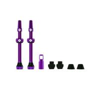 Muc Off Tubeless Presta Valves 2 Units Bleu 60 mm Purple