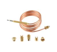 Kit de vanne thermocouple à gaz universelle 5 pièces avec cinq composants fixes for appareils gaz-longueur 60/90/150 cm for fours, chaudières et grils(150cm)