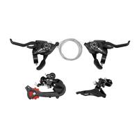 Kit de vélo de montagne - d'aluminium robuste Ensemble d'interrupteur d'une pièce | Tambour numérique à 21 vitesses avec contrôle rotatif et accessoires de conduite