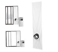 Kit de ventilateur AC portable, bouton de fenêtre de climatiseur portable 300 cm Tapis de fixation étanche réglable Kit de fenêtre de climatisation mobile, 300 cm