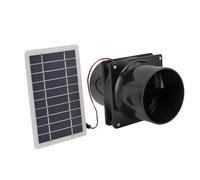 Kit de Ventilateur de Panneau Solaire 10W 12V, Tube Rond, Ventilateur D'extraction à énergie Solaire, Ventilateurs de Ventilation Solaire ABS pour Poulailler, Maison pour Animaux