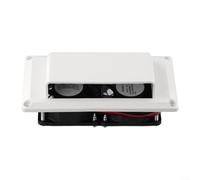 Kit de ventilateur d'échappement latéral de caravane 12 V 6 W pour camping-car, remorque, bateau à moteur, yacht, conçu pour extraire efficacement la chaleur et l'humidité (6 W, blanc)
