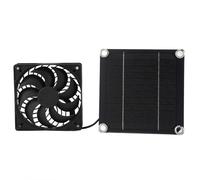 Kit de ventilateur d'extraction de panneau solaire en silicium monocristallin 5W 5V, ventilateur de ventilation à énergie solaire écologique à économie d'énergie pour une