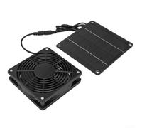 Kit de ventilateur monocristallin à panneau solaire 5 W 6 V pour niche et poulailler - Résistant aux intempéries - Moteur de protection en métal pour serre et camping-car - Dispositif de