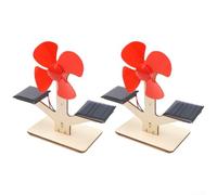 Kit de ventilateur solaire pour enfants - Construisez et apprenez les énergies renouvelables de manière amusante (2 pièces)