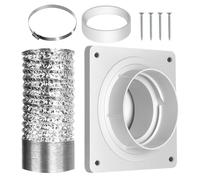 Kit de ventilation AC portable - Tuyau d'évacuation réglable et panneau de fenêtre pour climatiseurs portables | Installation rapide pour ventilation de fenêtre AC | Maison, garage, dortoir