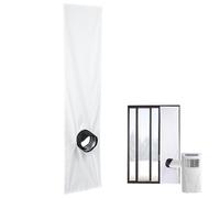 Kit de ventilation d'air de fenêtre : tissu d'étanchéité imperméable, panneau de déflecteur universel CA | Insert de fenêtre de vilebrequin réglable, solution de joint de fenêtre