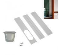 Kit de ventilation de climatisation de porte coulissante, joint de fenêtre de climatisation portable, longueur réglable, facile à installer et à démonter plaque d'étanchéité de fenêtre, joint (B)