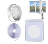 Kit de ventilation de fenêtre AC portable - Kit de ventilation de porte coulissante AC mobile | Système d'étanchéité réglable sans perçage pour une utilisation intérieure sur la chambre d'étudiant