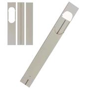 Kit de ventilation de porte à porte coulissante, joint fenêtre climatiseur portable, longueur réglable facile à installer et démonter la fenêtre d'étanchéité des plaques glissement glis