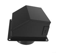 Kit de ventilation de sèche-linge de 10,2 cm avec coude à 90°, plaque murale, tuyau de 1,5 m et adaptateur de conduit étroit, couvercle extérieur en acier galvanisé, coude et bride en ABS (couvercle