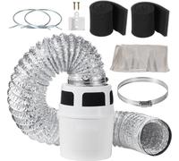 Kit de ventilation intérieure pour sèche-linge électrique - tuyau de 1,5 m - Accessoires pour sèche-linge - Kit de ventilation pour sèche-linge