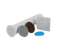 Kit De Ventilation Universel 125Mm / 5" Avec Fixation Murale Et Volet