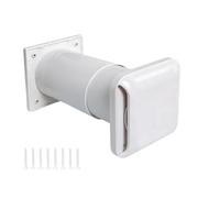 Kit de ventilation murale traversant avec entrée et sortie d'air | Bouche d'admission d'air Pour Buanderie Cuisine Salle De Bain Maison Garage Sous-Sol Comble Atelier Barrière anti-nuisibles