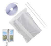 Kit de ventilation portable pour fenêtre à courant alternatif - Kit d'étanchéité pour sèche-linge - Joint de fenêtre à fermeture éclair pour unité AC - Pas de kit de fenêtre de climatisation de