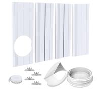 Kit de ventilation pour climatiseur portable, joint de fenêtre pour climatiseur pour tuyau d'échappement de 13/15 cm (5/5,9 pouces) de diamètre, kit de fenêtre pour climatiseur portable de longueur