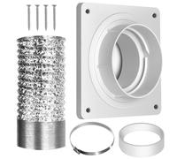 Kit de ventilation pour sèche-linge, de connecteur de ventilation pour lave-linge, pièces de rechange sur ventilateurs de circulation d'air, idéal pour plafond, cuisine, chambre à coucher