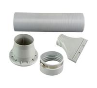 Kit De Ventilation Pour Tuyau De Climatiseur Portable, Kit D'Évacuation Gainé Pour Climatiseur Portable, Adaptateur De Remplacement De Conduit d'Extension Pour Dortoir Chambre Appartement Maison