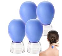 Kit De Ventouses Faciales 4 Pièces Ensemble De Beauté Pour Massage Facial | Ventouses De Massage Facial Du Visage Pour La Maison, Les Voyages, Le Lieu De