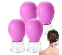 Kit De Ventouses Faciales 4 Pièces Outil De Massage Par Liftante Pour Le | Cupping Par Succion Du Visage Pour La Maison, Les Voyages, Le Lieu De Travail, Le Salon, Le S