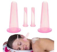 Kit de Ventouses Visage,Lot de Ventouses en Silicone Doux | Dispositif de Massage Cutané Relaxant par Vide Portable pour Voyages et Déplacements