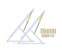 Kit de vérin à gaz, 2 pièces, tige de support hydraulique, lits de rangement, mécanismes de pliage, coffres à jouets, fermeture en douceur(White,110cm)