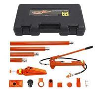 Kit de vérin hydraulique Porta Power - 12 tonnes - Outil de redressement de carrosserie avec tuyau d'huile de 1,4 m et mallette de transport - Kit de cric hydraulique pour atelier, automobile