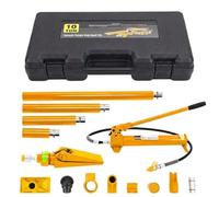 Kit de vérin hydraulique Porta Power - 12 tonnes - Outil de redressement de carrosserie avec tuyau d'huile de 1,4 m et mallette de transport - Kit de cric hydraulique pour atelier, automobile