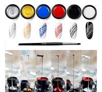 Kit de vernis à ongles en gel araignée, Araignée Gel Peinture Dessin Peinture Ongles Uv Led Vernis À Ongles Noir Blanc Gel Vernis À Ongles Kit Pinceau de vernis à ongles