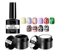 Kit De Vernis À Ongles Gel - 3 Pièces Outils de Manucure Multifonctionnels | Base Gel Pointillage Design Ongles Vernis | Pour Dessin De Vague Fleur Dentelle Et Peinture Débutants Adultes Salon À