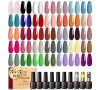 Kit de vernis à ongles UV 38 pièces durcissables par UV 5ml (kit de 35 couleurs)