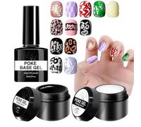 Kit de Vernis Gel | 3 Pièces Outils de Manucure Multifonctionnels | Base Gel Pointillage Design Ongles Vernis - Pour Salon À Domicile Noël Anniversaire Dessin Peinture Femmes Filles Adultes