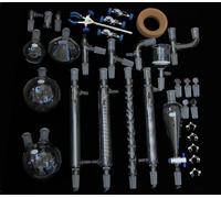 Kit de verrerie de laboratoire for chimie organique 24/40 - Ensemble complet for une utilisation en laboratoire(33 Pcs)