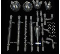 Kit de verrerie de laboratoire for chimie organique 24/40 - Ensemble complet for une utilisation en laboratoire(27 Pcs)