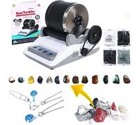 Kit de verres à roche, comprend 2 courroies, un sac de pierres rugueuses,4 meulages grossiers,finement moulus,polissage, polissage final,polissage des grains,avec minuterie de 7 jours,polisseuse roche
