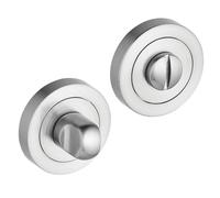 Kit de verrou à bouton à barrette standard Smith & Locke en chrome satiné 50mm