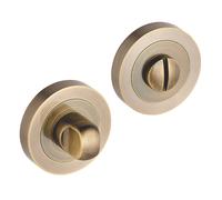 Kit de verrou à bouton à barrette standard Smith & Locke en laiton antique 50mm