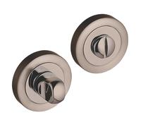 Kit de verrou à bouton à barrette standard Smith & Locke en nickel noir 50mm