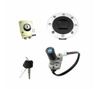 Kit de Verrouillage à clé Bouchons De Réservoir D'essence pour Moto, Accessoires avec Clé pour Suzuki GS600F GSXR1000 2000-2001 GSXR 1000 GS600 F GS 600(Full Set Lock)