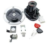 Kit de Verrouillage à clé Interrupteur D'allumage Moto, Couvercle De Réservoir D'essence avec 2 Clés pour Kawasaki pour Ninja 650 EX650 2012-2016 2015 2014 2013