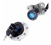 Kit de Verrouillage à clé Kit De Verrouillage Bouchon Réservoir Carburant Et Contacteur D'allumage avec Clés pour Suzuki GSX750F 1998-1999 GSXR600 1997-2000