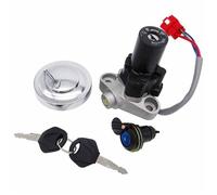 Kit de Verrouillage à clé Kit De Verrouillage Bouchon Réservoir D'essence Et Contacteur À Clé pour Moto pour XVS650 V-Star pour Custom 1998-2017