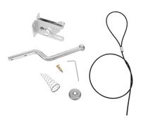 Kit de Verrouillage Charnières en Acier Galvanisé Argenté | Compatible Clôtures Métalliques et Barrières Domestiques, Accessoires Vis Incluses, pour Jardin et Terrasse