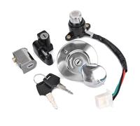 Kit De Verrouillage De clé De Moto Ensemble Contacteur D'allumage Couvercle Bouchon Réservoir D'essence Serrure Pour CMX250 Pour REBEL250 85-14 Pour CA125 95-99