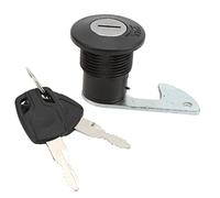 Kit de Verrouillage de clé de Moto Ensemble de Serrures de Coffre Arrière Ensemble de Serrure de Queue de Montage de Scooter Aluminium Plastique Universel pour Coffre de Rangement (B hameçon court)