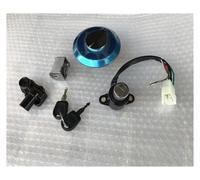 Kit De Verrouillage De clé De Moto Pour CBT125 Pour CB125T Pour CM125 Comprenant Contacteur D'allumage, Bouchon Réservoir D'essence Antivol Casque Selle(Full set)