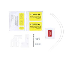 Kit de verrouillage de générateur, alliage d'aluminium, durable, pour une connexion sécurisée, espace de 3/4 po, panneau QO 100 125 ampères