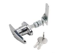 Kit de verrouillage de poignée en T en alliage de zinc avec clés pour bouchon de camion, coque de camping-car, porte de garage, remorque utilitaire, camping-car et abri de rangement, loquet de