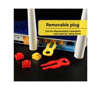 Kit de Verrouillage de Port RJ45 avec loqueur de Sécurité de Port Ethernet, Capuchon de Protection Anti-Poussière pour de Routeur et