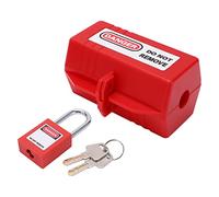 Kit de Verrouillage de Prise d'alimentation, Kit de Verrouillage électrique, Kit de Verrouillage de sécurité de Prise d'alimentation avec Cadenas de 38 Mm de (Petite boîte à